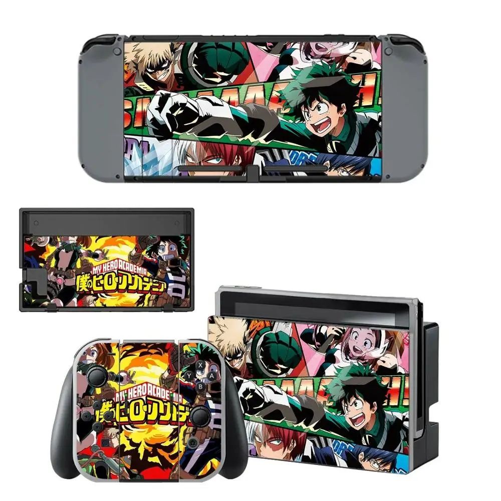 Наклейки для Nintendo switch Skin My Hero моя геройская Академия Switch наклейки консоли Joy con
