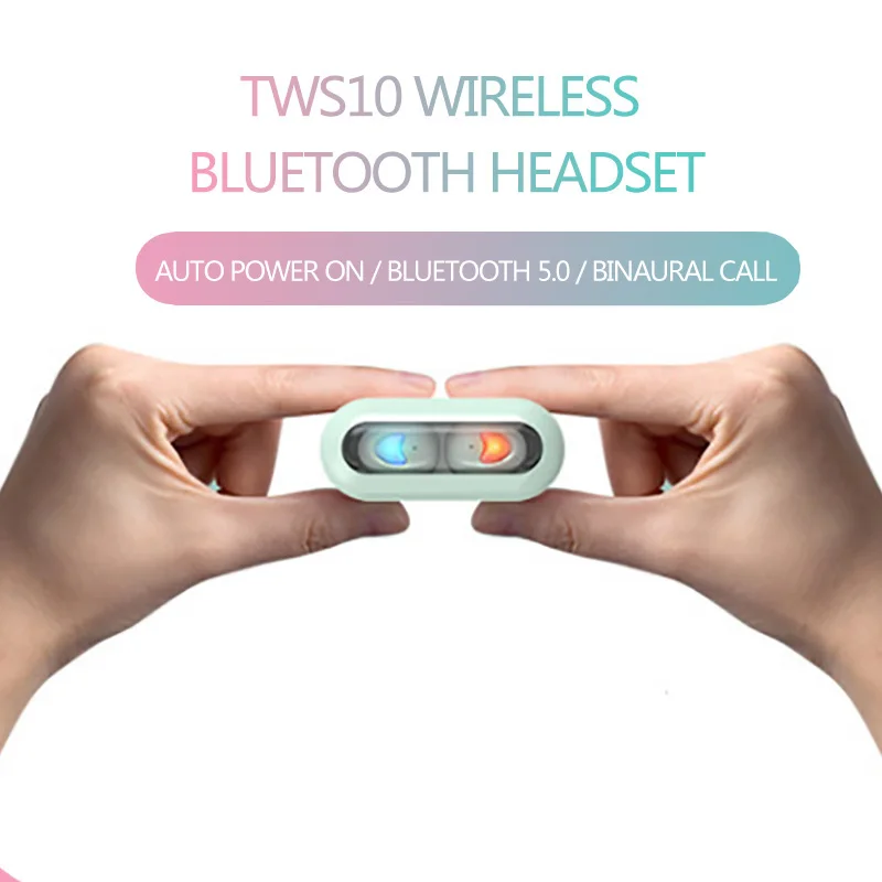 TWS, беспроводные наушники с Bluetooth 5,0, наушники с микрофоном, Спортивная гарнитура, шумоподавление, наушники для девочек