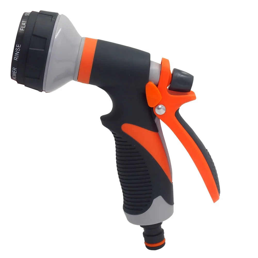 Plastic Garden Water Guns Patterns Nozzle Head Hose Sprayer Spray Auto Washing Home Pressure Household Too | Дом и сад