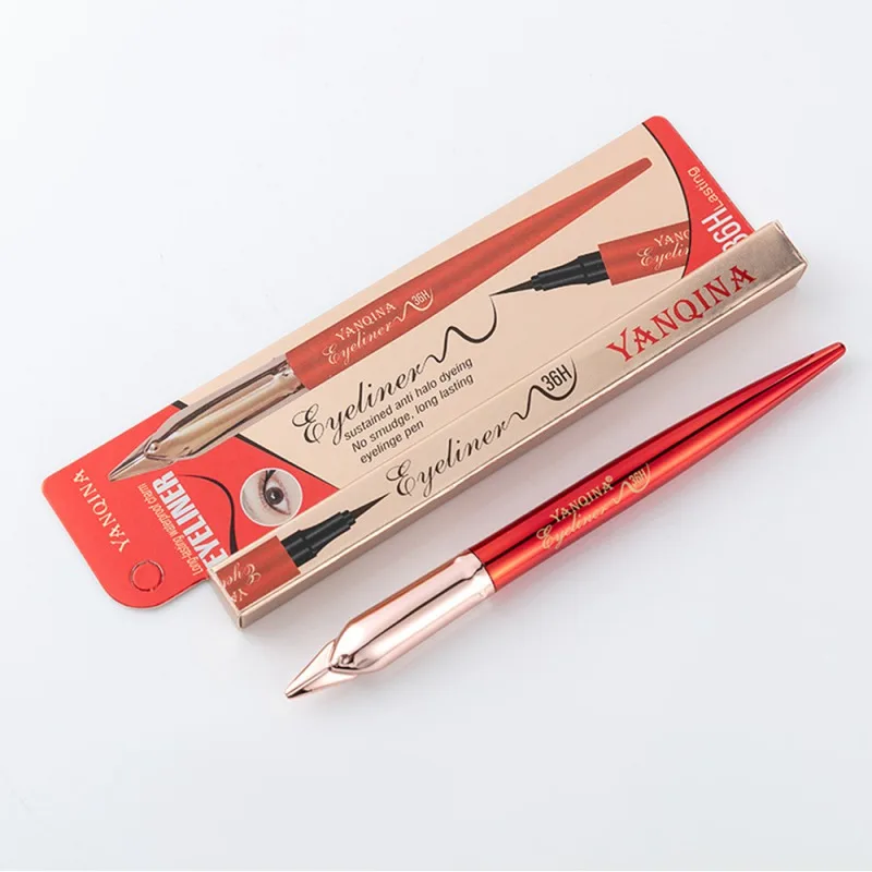 Быстросохнущая подводка для глаз водостойкая пятнистая длинная жидкость длительного эффекта подводка для глаз долговечная натуральная формула для макияжа водостойкая