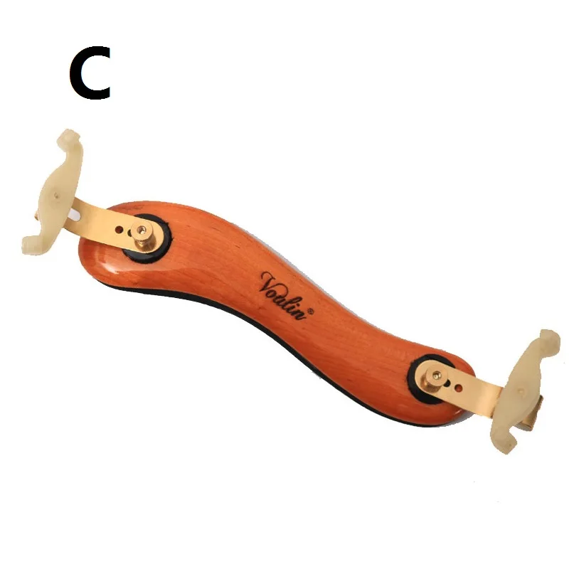 

4/4 3/4 1/2 Adjustable Violin Shoulder Rest Pad Fiddle Shoulder Rest Padded Wooden Chin Rest Protector On For Acoustic Violin