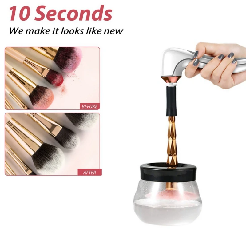 

Electric Makeup Brush Cleaner Dry Device & Dryer Set Make Up Brushes Fast Washing Machine Makeup Brushes Cleaner Tools