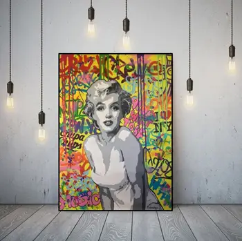 

Alec Monopoly hand painted creative graffiti art artworks on canvas abstract oil painting good for home decoration