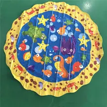 Посыпать и всплеск игровой коврик игрушка для наружного плавания Пляж Газон надувной Спринклерный коврик Детские Дети 72XC