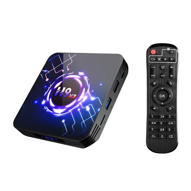 ТВ-приставка Android 9 0 8K 4K H9 X3 Ultra HD HDR 5G 1000M wifi Amlogic S905X3 4 Гб 64G Youtube Netflix очень быстрая