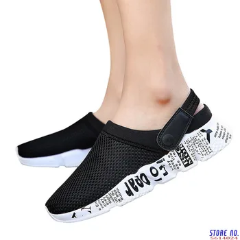 

2020 new men's shoes slippers men's breathable comfortable thick bottom large size beach shoes comfortable shoes