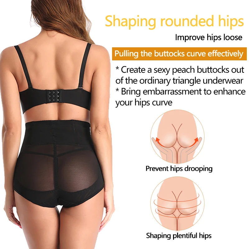 High Waist Trainer Slimming Underwear for Women Modeling Panties Flat Stomach Pants Compression Girdle Cotton Crotch Shapewear