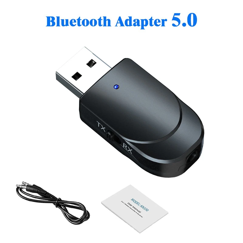Bluetooth 5 0 аудио приемник передатчик стерео 3 мм AUX USB музыкальный адаптер для ТВ ПК