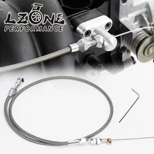 36-дюймовый комплект дроссельной заслонки из нержавеющей стали с оплеткой для двигателя 97-07 Chevrolet/Chevy LS1 4.8L 5.3L 5.7L 6.0L TCB02