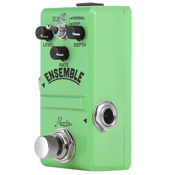 

New Rowin Ln-304 Ensemble Guitar Effect Pedal Classic Analog Chorus Effect Pedal True Bypass Aluminum Alloy Shell