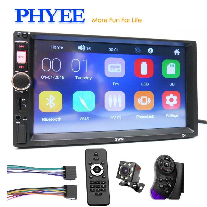 Автомагнитола 2 Din 7 &quotс функцией Mirror Link навигацией радио MP5 Bluetooth громкой связью