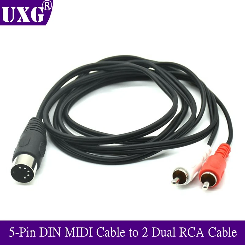 Кабель MIDI 50 см 150 5-контактный разъем папа DIN на 2 двойных аудиокабеля RCA для Naim
