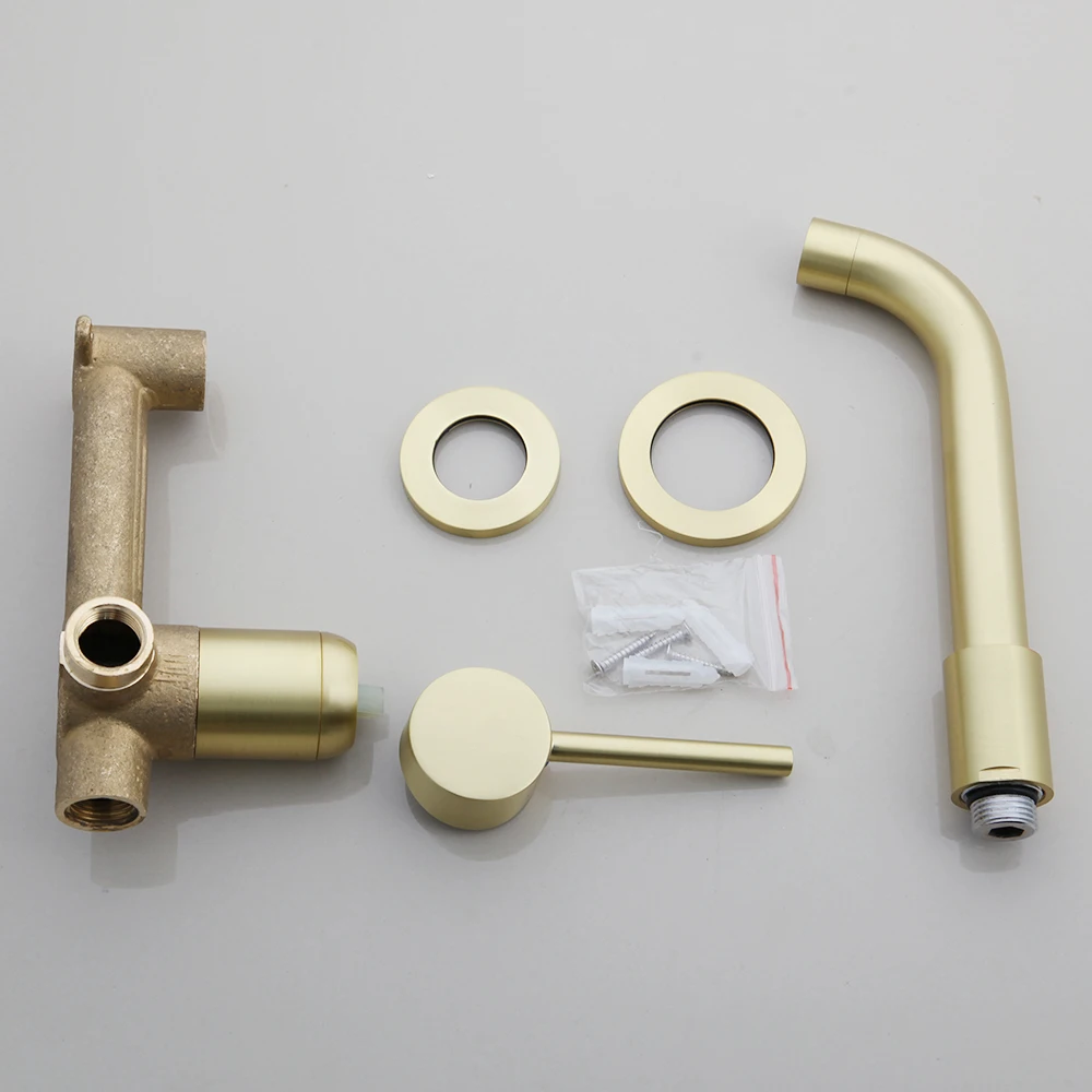 Bathroom Faucet Brass Bathroom Basin Faucet Wall Sink