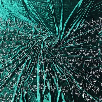 

Madison Nigerian Lace Fabrics African Lace Fabric 2020 High Quality Velvet Lace With Stones French Lace Fabric Sewing