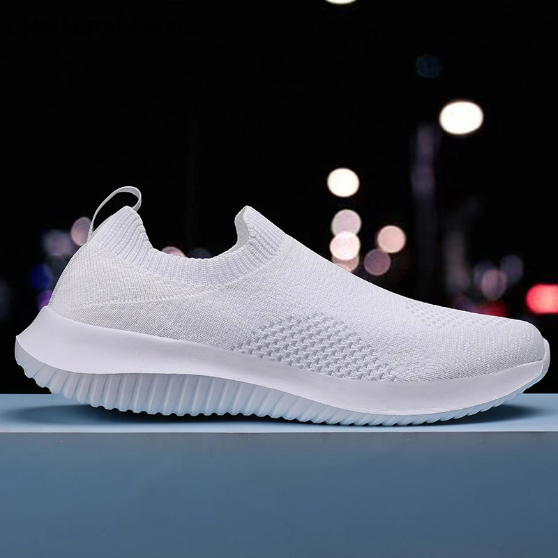 

Women Sneakers Flower Sock Shoes Wedges Height Increasing Chunky Thick Sole Platform Vulcanized Ladies Loafers Zapatos De Mujer