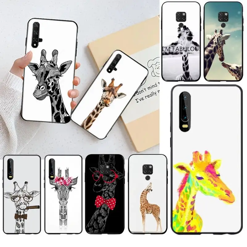 Чехол с забавным жирафом для телефона Huawei P40 P30 P20 lite Pro Mate 30 20 P Smart 2020 prime 2019|Бамперы|