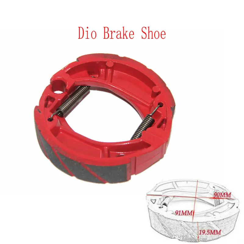 Motorcycle Modified Rear Brake Pads Drun Brake For Honda DIO50 ZX50 AF18 AF24 AF27 AF28 AF34 AF35 2 Stroke Scooter