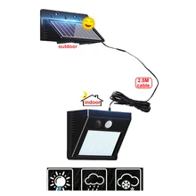 1/4pcs PIR Solar Powered Outdoor Motion Sensor Security 30LED Light Ip65 Waterproof & Heatproof Garden Wall Lighting Lamp (Black