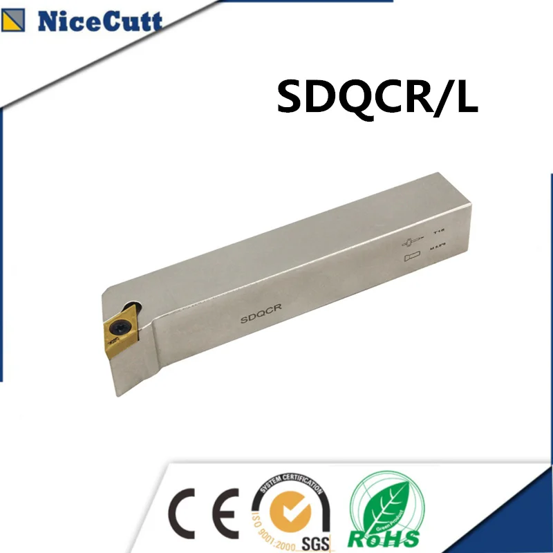 Nicecutt SDQCR2525M11 SDQCL2525M11 держатель внешнего токарного инструмента токарный станок резак для токарной вставки DCMT