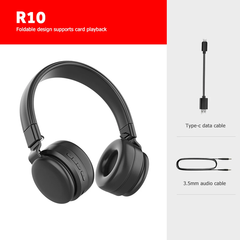 Foldable Bluetooth Headphone Wired Wireless Over Ear Headset with Microphones Wired Earphone HiFi Headphones