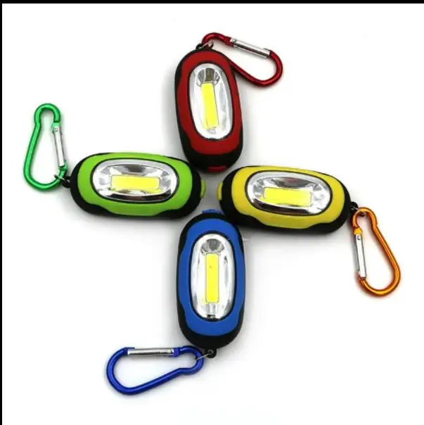 Hot Mini COB LED Flashlight Waterproof Portable Keychain Torch Light
