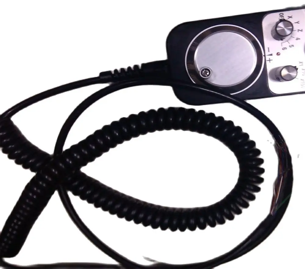 CALT Coiled Spring Spiral Shield Cable 4m 6m CNC Handwheel Manual Pulse Generator MPG Industrial Cable