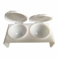 1Pcs Dual-Cup Seal Nail Salons Tools Accessories Plastic Clean Dual Cup, Perfect Use For Holding Glitter