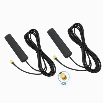 

2pcs/pair SMA 4G Antenna WiFi Antenna 3M cable 3G antenna 3dBi 3G 4G router external antenna for 3G 4G Huawei ZTE USB modem