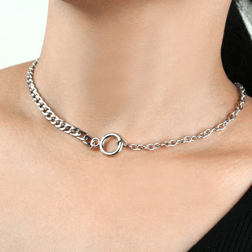 

Trendy Chain Choker Collares Punk Necklace European And American Necklace For Women Jewelry