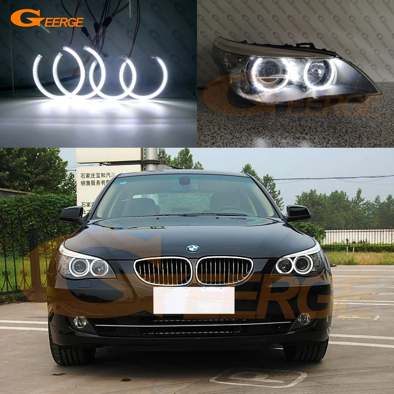 Для BMW E60 E61 LCI 525i 528i 530i 535i 545i 550i M5 2007 2010 ультра яркий SMD светодиодный ангельские