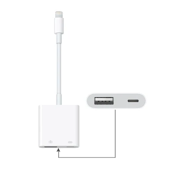 

New OTG Adapter for Lightning to USB 3 Camera Adapter OTG Data Sync External Keyboard Connector for iPhone iPad keyboard iOS 13