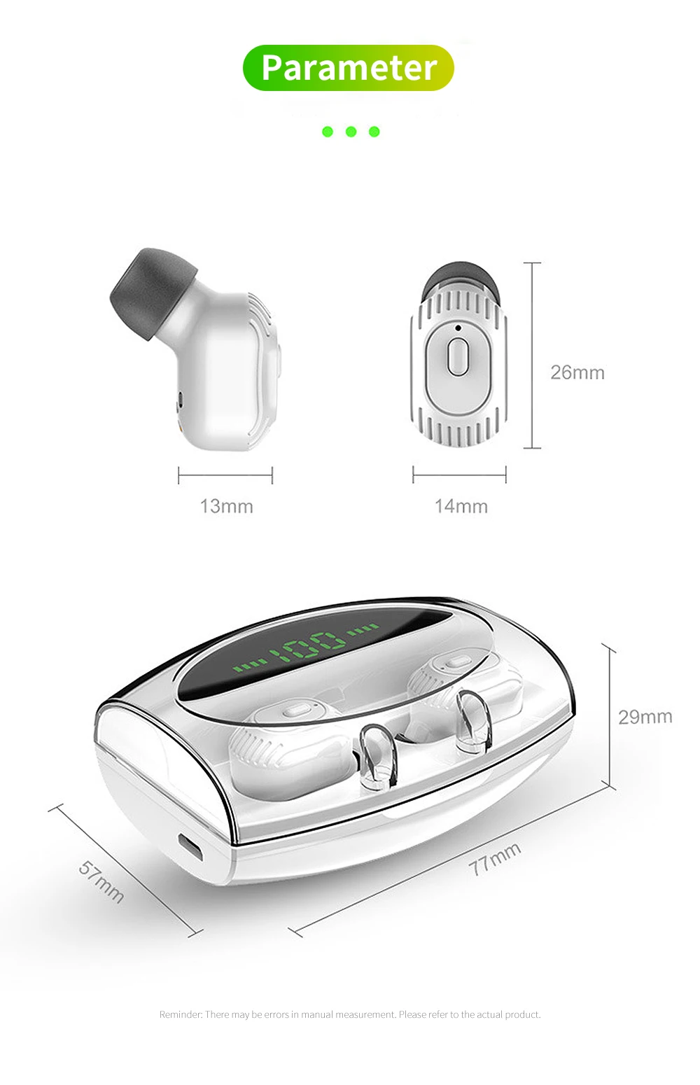 FBYEG TWS XG20 беспроводные наушники Bluetooth 5,0 мини спортивные наушники с зарядным устройством