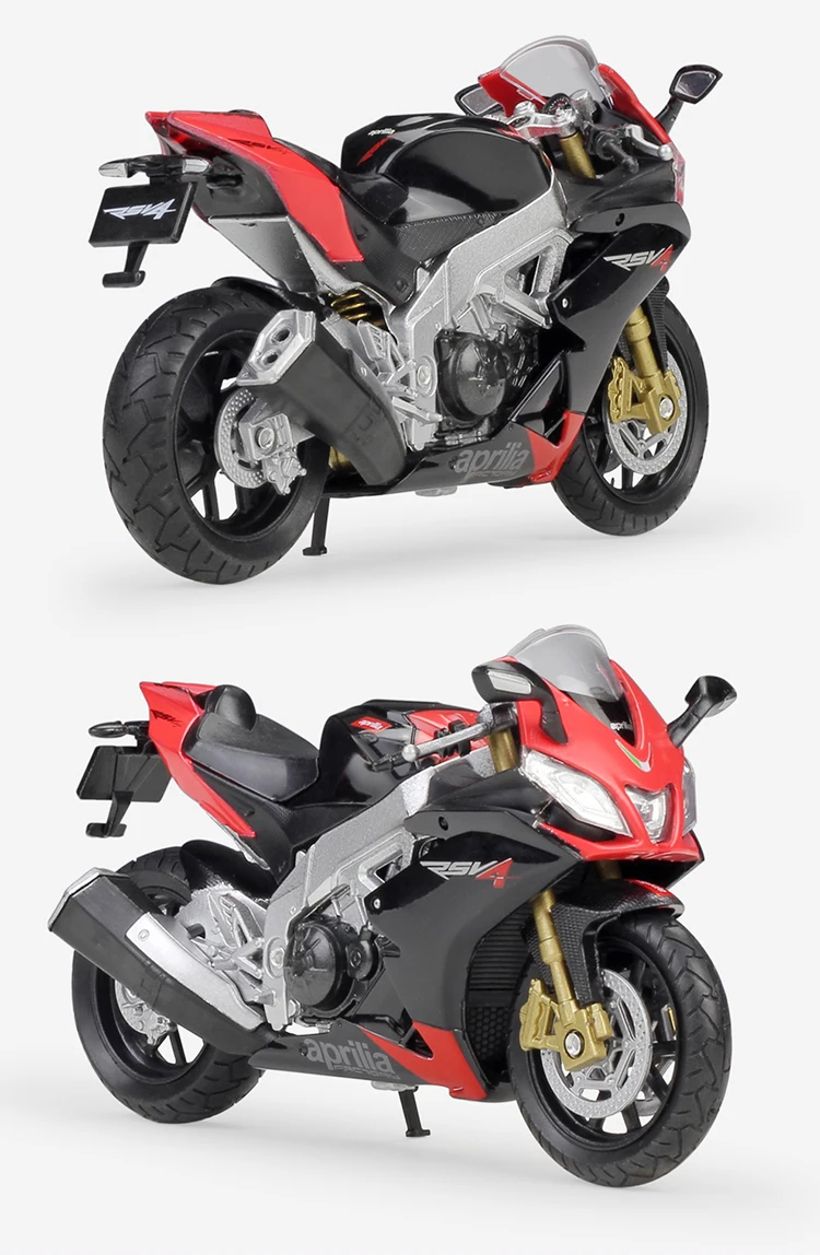 Welly 1/18 1:18 Масштаб Aprilia RSV4 Заводские Мотоциклы мотоциклы литые модели дисплей подарок на день рождения игрушки для мальчиков Дети