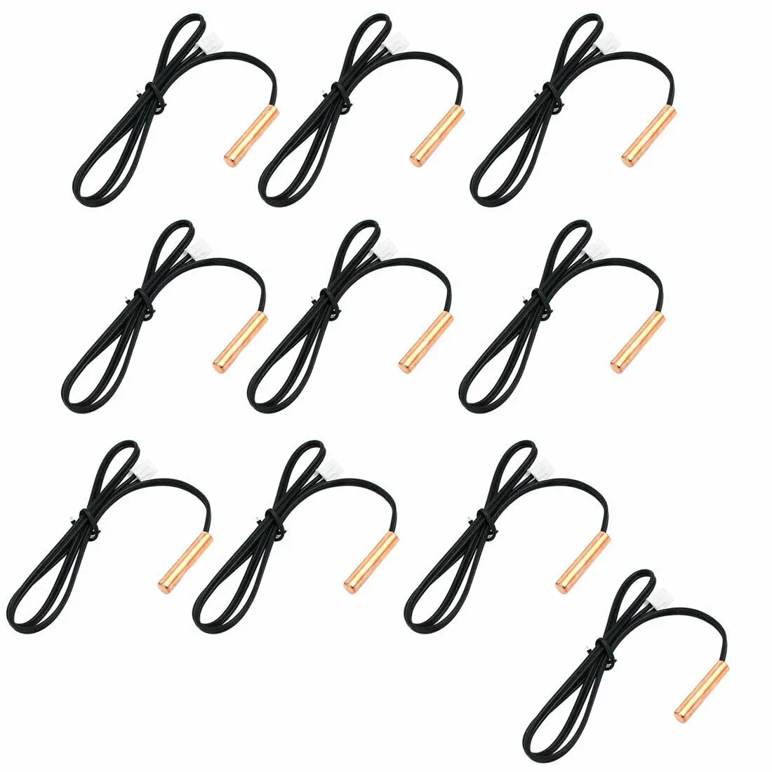 

10pcs TC 15K copper head air conditioning temperature sensor 40cm length