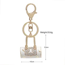 Европа и Америка креативный милый женский брелок в форме сумки модель сумки брелок металлический кулон аксессуары