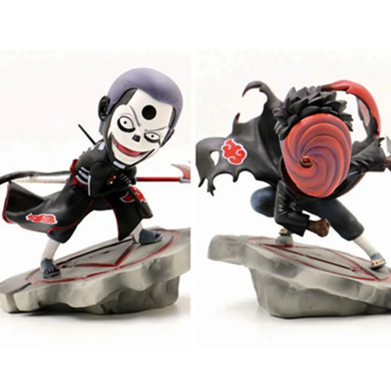 

Naruto Akatsuki Organization Hidan Mask Male Uchiha Obito PVC Scenes Statue Action Figure Collection Model Toy X2775