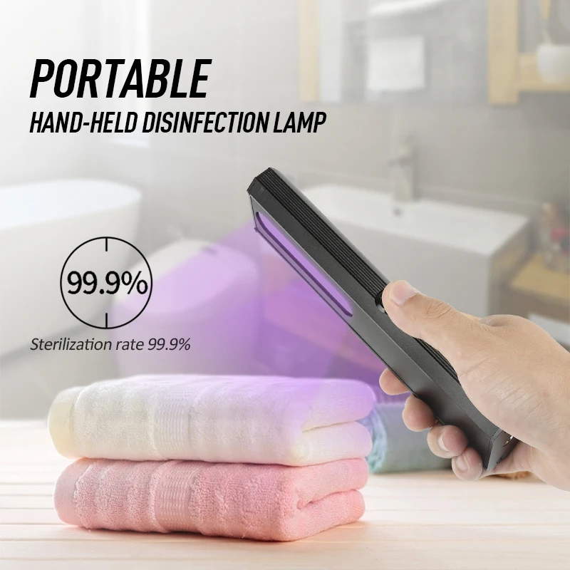 

Home Handheld UVC Disinfection Lamp UV Sterilization Lamp Germicidal Ultraviolet Sterilizer LED Light Travel Sterilizing Lights