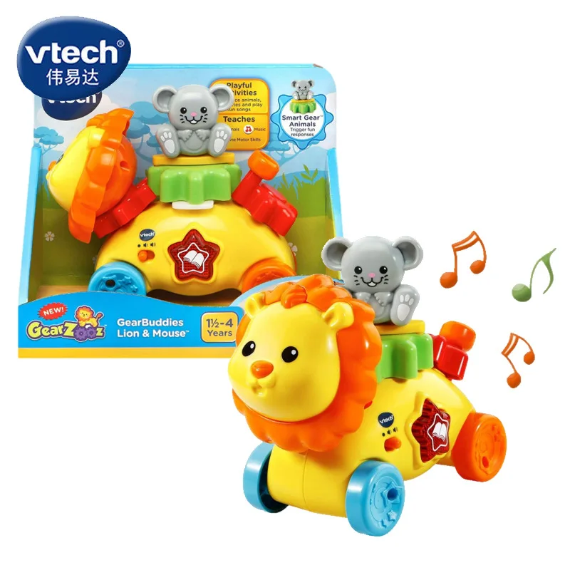 

New Products Vtech VTech Animal Gear Little Lion Infants Sound And Light Hands-on Educational Toy Car 175618