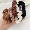 6Pcs/Set Satin Silk Solid Color Scrunchies Elastic Hair Bands New Women Girls Hair Accessories Ponytail Holder Hair Ties Rope ► Photo 3/6