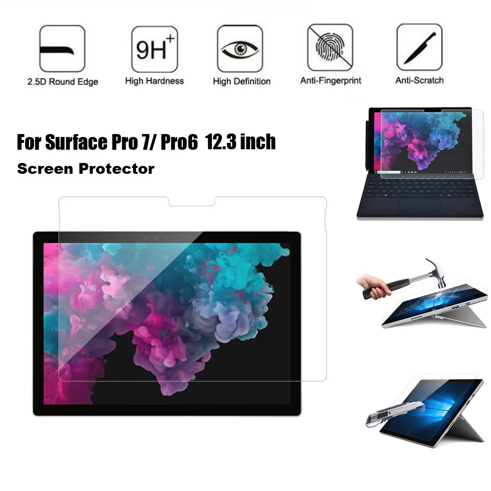 Mosunx 1/2 шт. ультратонкое 9H закаленное стекло Защита экрана для Surface Pro 7 защита 12 3