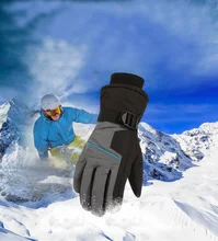 Ski Gloves Men Heated Skiing Glove Winter Sport Gloves Motorcycle Snowboarding Warm Waterproof Thermal Camping Snow Heat Glove