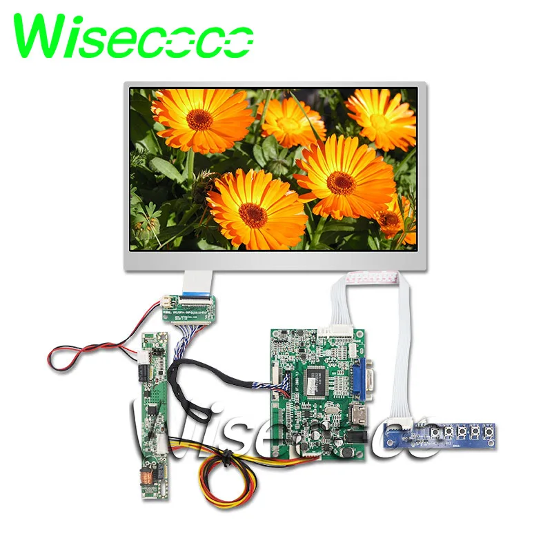 Wisecoco 10.1 Polegada 1280×720 Tft Ips Display Lcd Lvds 40 Pinos Controlador Placa 750 Nits Alto Brilho Ângulo de Visão Completa