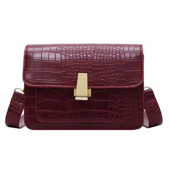 

Casual Crocodile Leather Handbag Hot Selling Women Crossbody Solid Comfortable Simplicity Soft Shoulder Messenger Bags