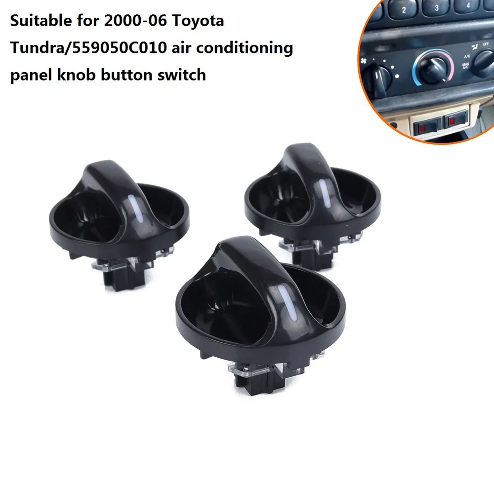 

3 PCS A/C Heater Air Conditioner Climate Control Panel Switch Knobs Buttons 559050C010 For Toyota Tundra Accessories