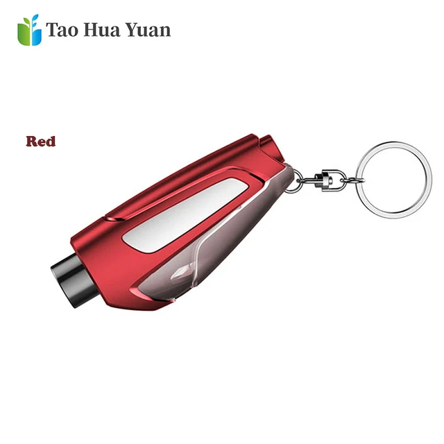Portable Seat Safety Hammer AutoGlass Car Window Breaker LifeSaving Escape Rescue Tool Seat Belt Cutter Keychain Marteau Hamer A Red