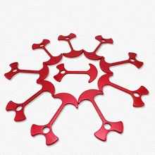 

10 Ultra-light Aluminum Alloy Steel Cable Adjusters Used For Tent Camping And Hiking Outdoor Activities Fishbone-shaped Tent