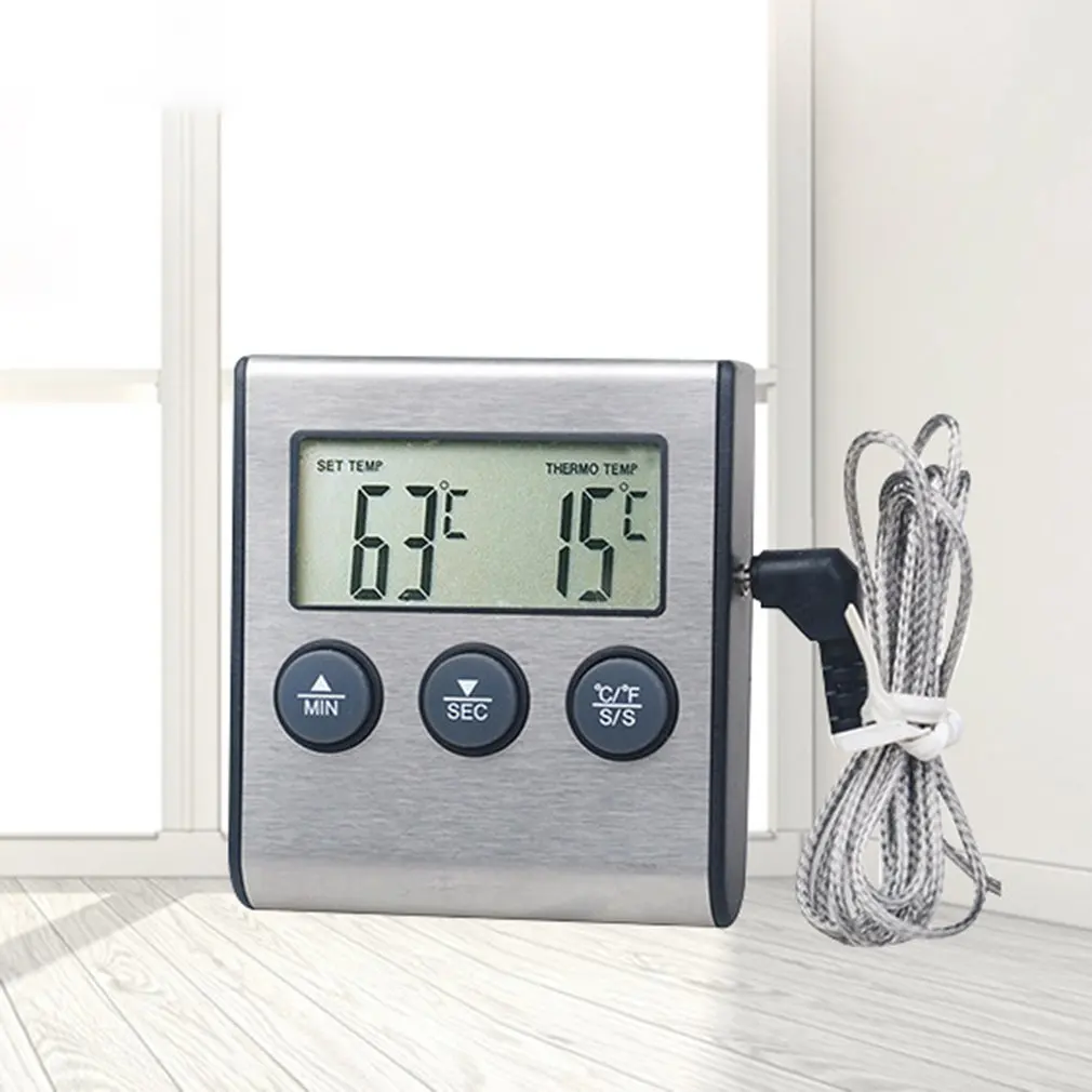 Description Picture 2 of itemTp700 Digital Remote Wireless Food Kitchen Oven Thermometer Probe For BBQ Grill  Oven Meat Timer  Temperature  Manually Set