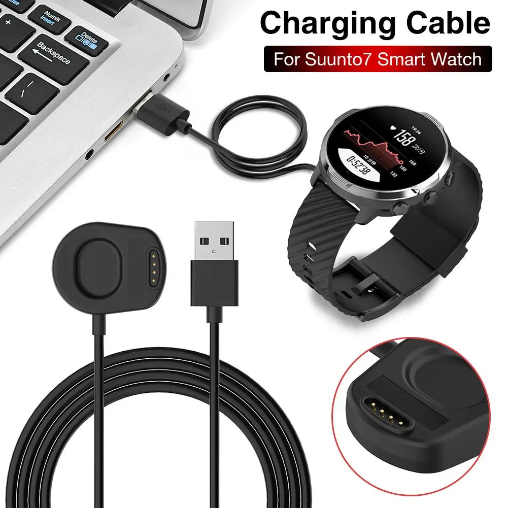 New USB Charger Cradle For Suunto 7 Charging Cable For Suunto7 Smart Watch Accessories Wireless Replacement Charger Dock Adapter