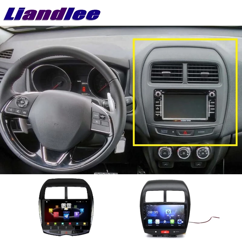 Автомагнитола LiisLee для Mitsubishi RVR ASX 2010 ~ 2019 мультимедийный ТВ DVD GPS Hi Fi радио стерео
