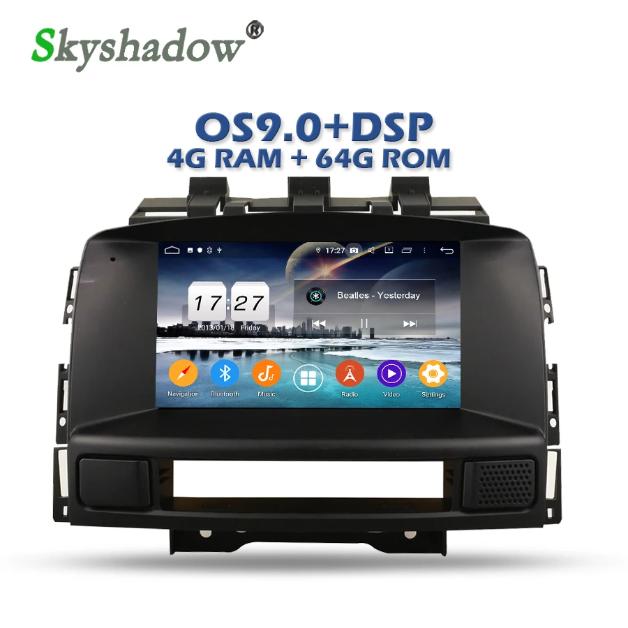 DSP Android 9,0 8 ядерный+ 4G+ 64GB Автомобильный dvd-плеер gps карта радио wifi Bluetooth 4,2 для Buick Excelle GT XT Opel Astra J 2010-2013